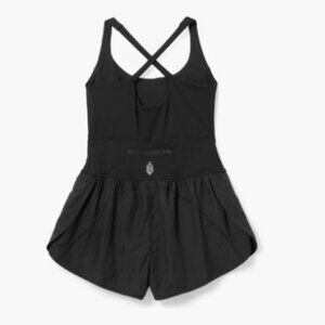 LIKE NEW Free People Movement Runsie Romper Black Small